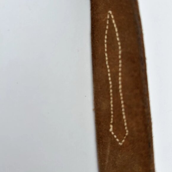 Vtg 70s Ranchcraft 3257 Western Floral Boho Horse Tooled Leather Belt Womens 34 - Picture 15 of 15